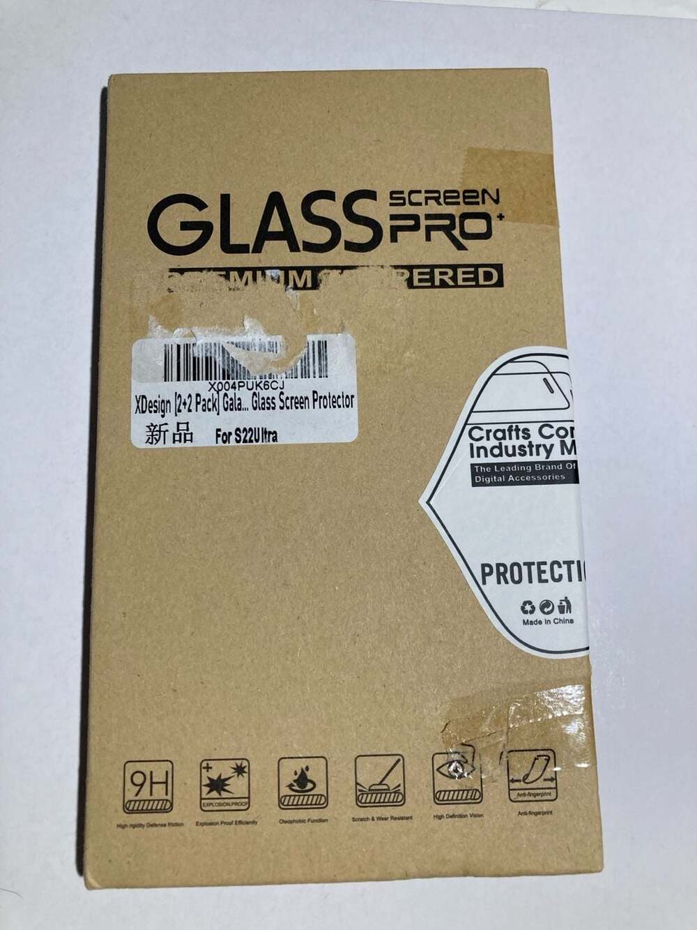 XDesign 2+2 Pack Tempered Glass Screen Protector for Samsung Galaxy S22 Ultra